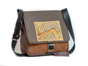 Skórzana torba listonoszka A4 handmade Śladem Kota