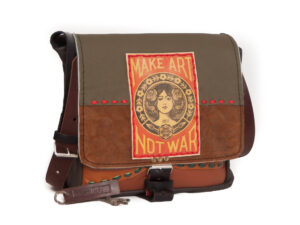 Skórzana torba listonoszka A4 handmade Śladem Kota